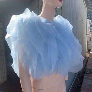 Lite Blue Tulle Top